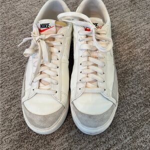 Nike White and Gray Blazers